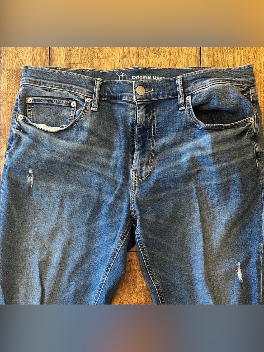 Original Use Men's Distressed Relaxed Denim - Picture 11 of 11